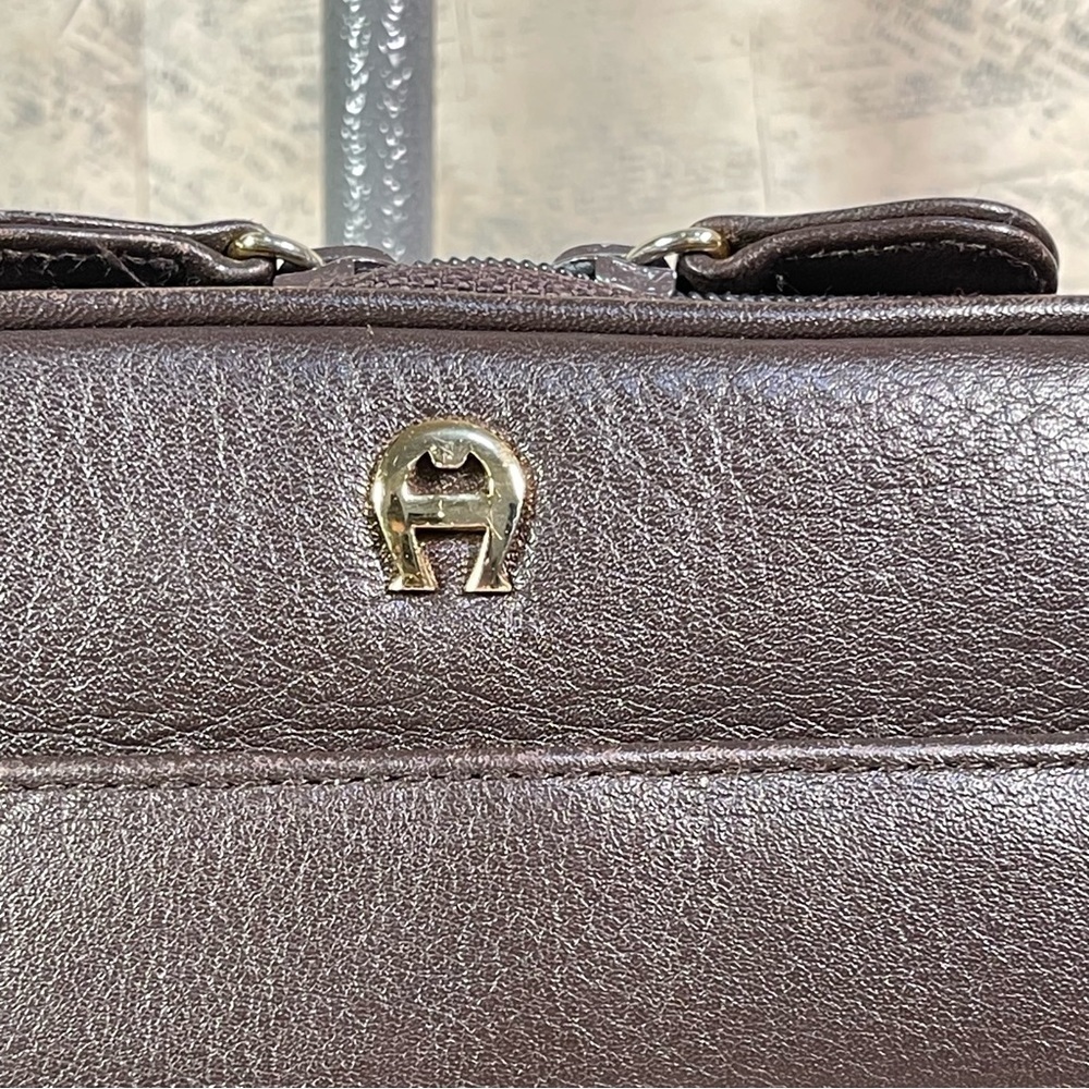 Etienne Aigner vintage camera bag brown leather - Picture 11 of 15